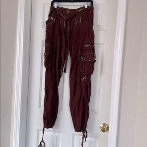 NWT Miss Me Brown Corduroy Cargo Pants